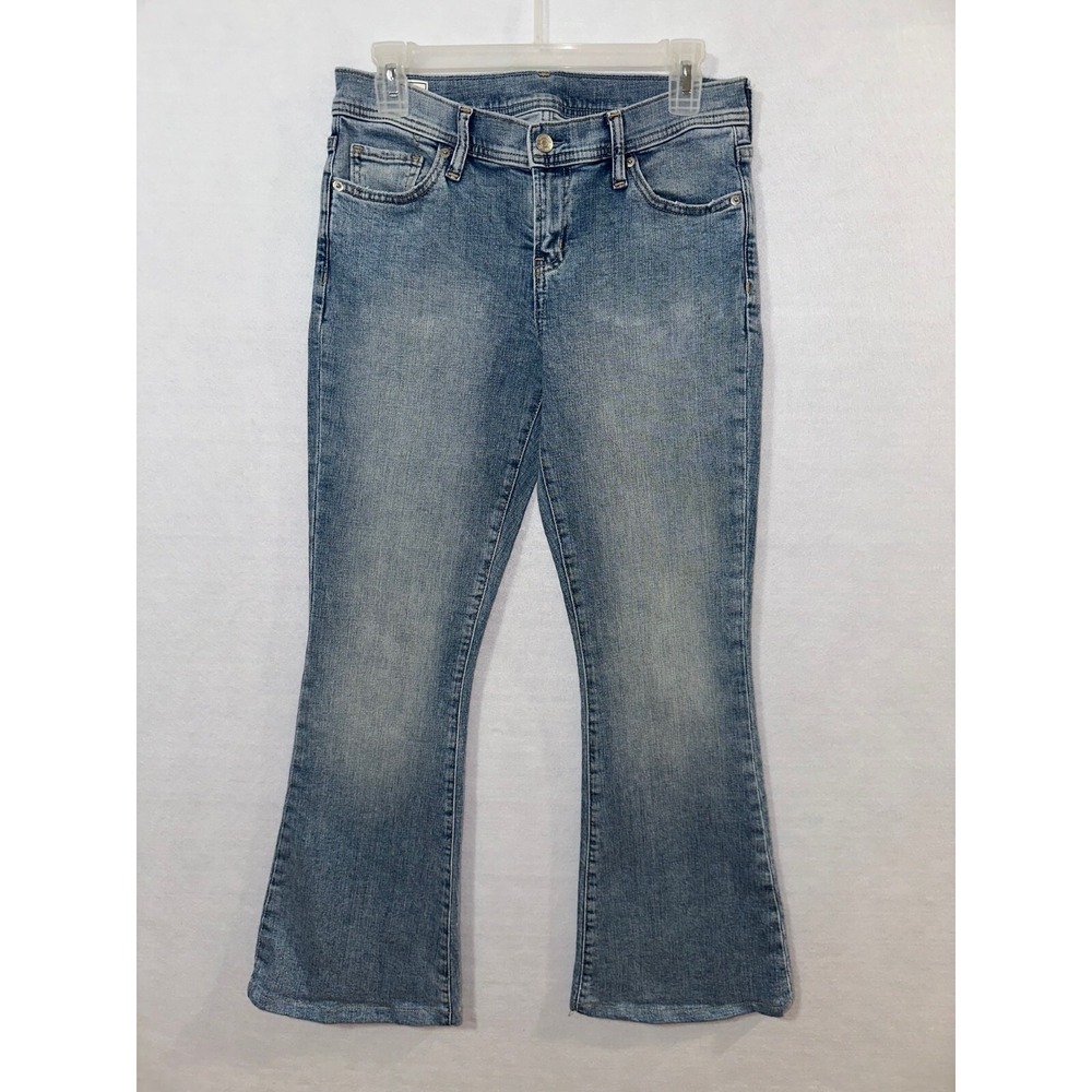 Gap Womens Size 29/8R Y2k Flare High Rise Jeans Denim Light Indigo Blue‎
